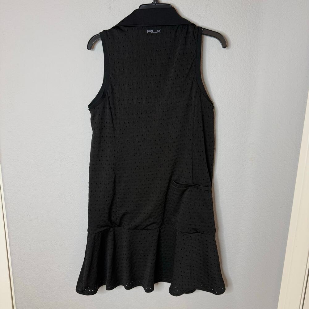 RLX Ralph Lauren Black Sleeveless Polo Tennis Dress - Picture 3 of 7